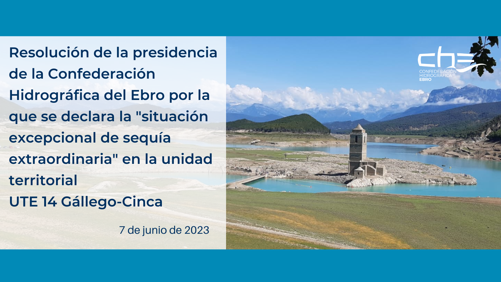 Imagen noticia - Resolución de la presidencia de la CHE por la que se declara la