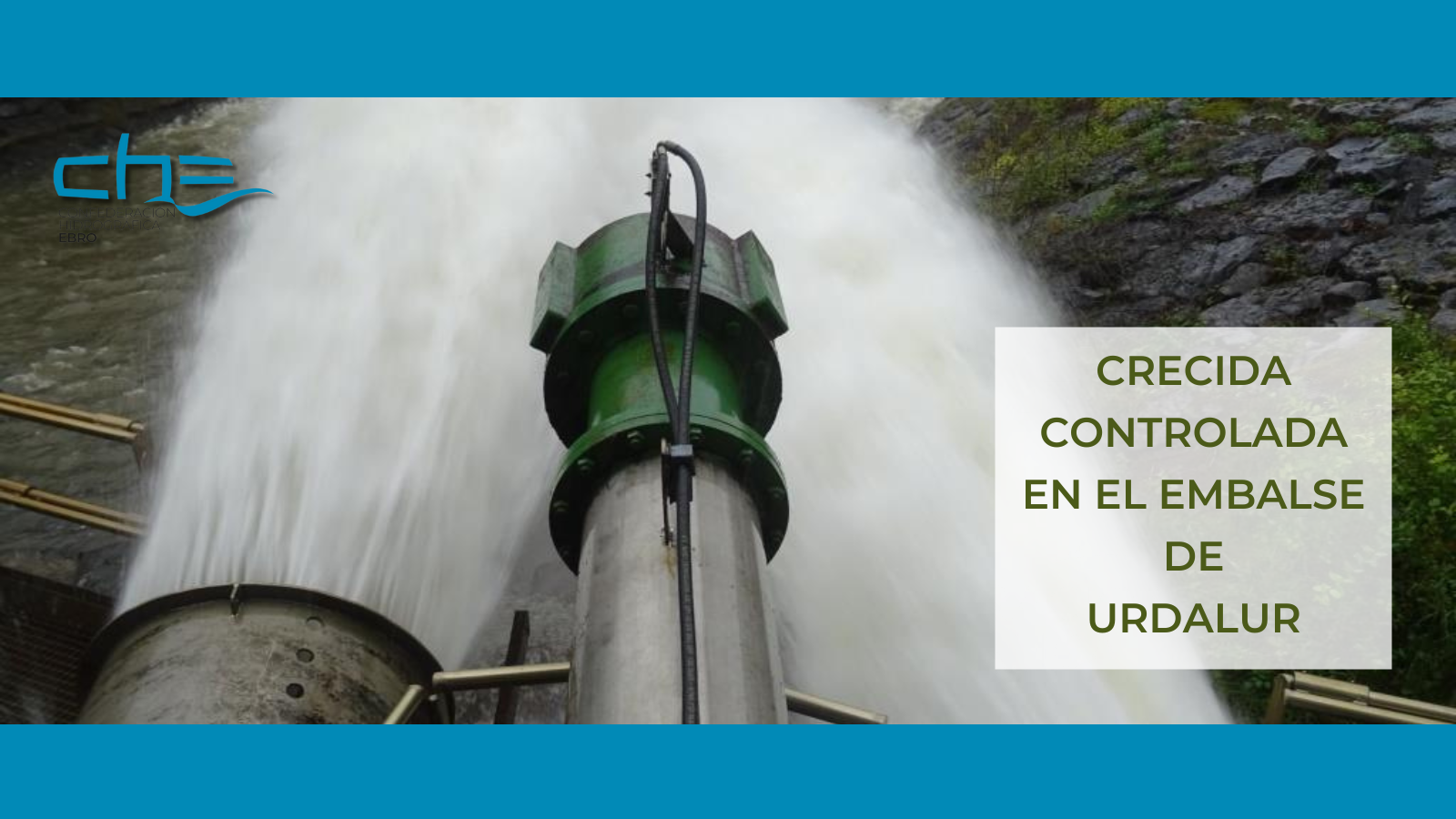 Crecida controlada en el embalse de Urdalur para estudios de caudales ecológicos