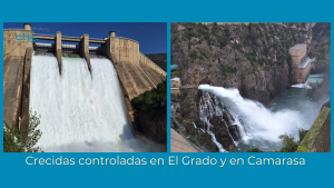 Crecidas controladas desde los embalses de Camarasa (Lleida) y de El Grado (Huesca)