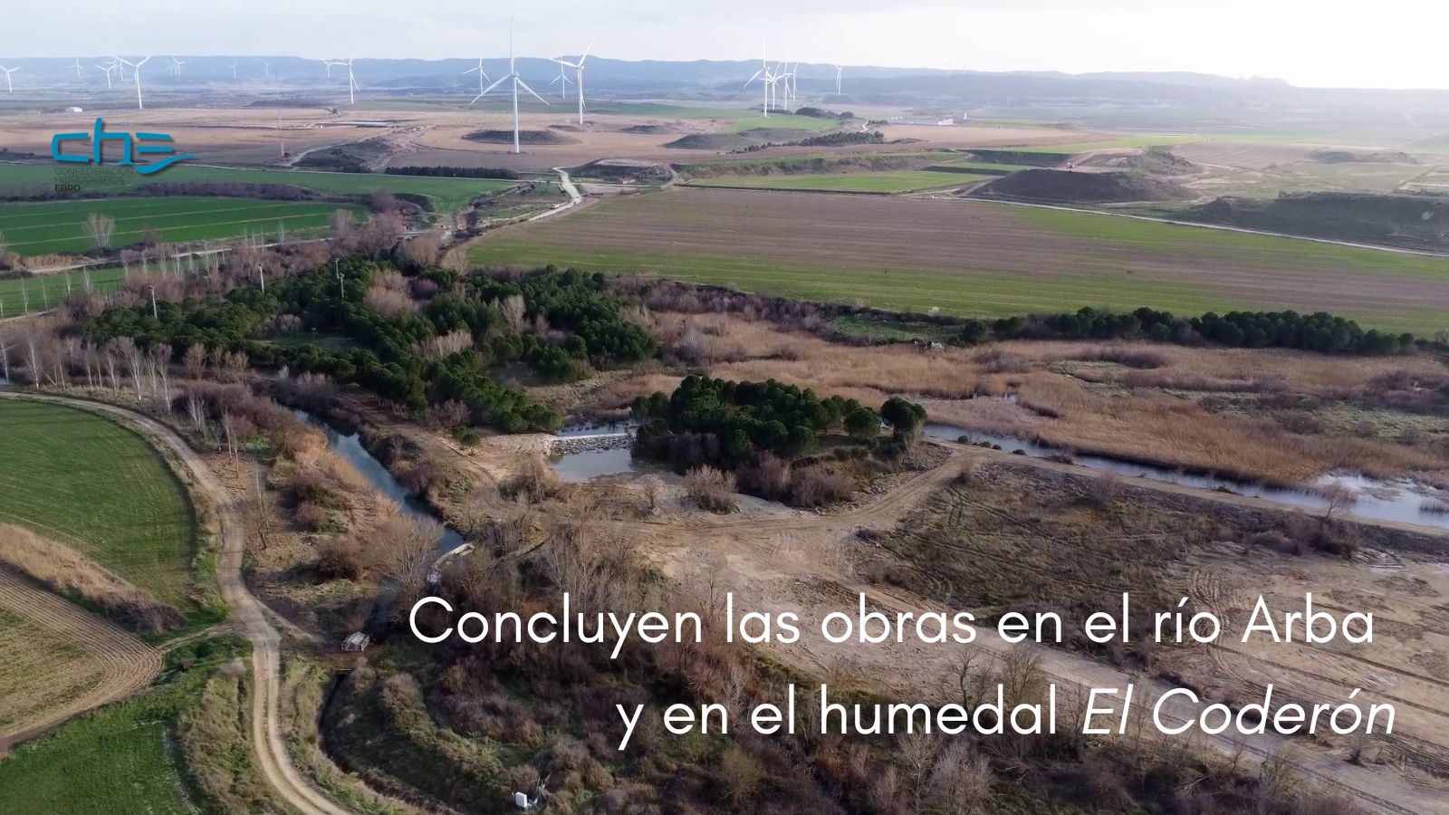 Imagen noticia - Concluyen las obras de mejora de la conectividad lateral del río Arba de Biel y mejora hidráulica del humedal “El Coderón”