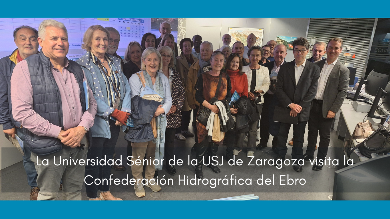 El alumnado de la Universidad Sénior de la Universidad San Jorge visita la Confederación Hidrográfica del Ebro El alumnado de la Universidad Sénior de la Universidad San Jorge visita la Confederación Hidrográfica del Ebro